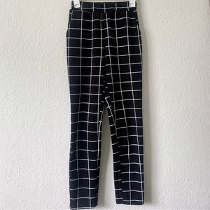 Black Plaid Pants